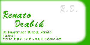 renato drabik business card